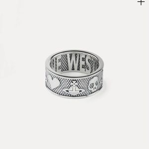 VIVIENNE WESTWOOD KINGSTON RING - SILVER SIZE S